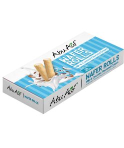 Abu Auf Wafer Rolls Milk & Coconut (24 pcs X 12 boxes)
