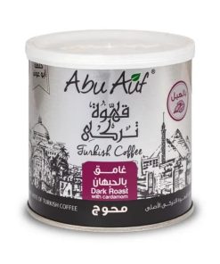 Abu Auf Blended Turkish Coffee, Dark Roasted With Cardamom, 200g