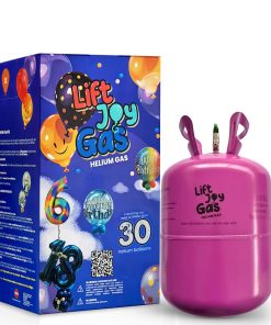 Lift Joy Disposable Helium Gas Canister - Fills up to 30 x 9 Inch Latex or 14 Foil Balloons - Portable Party Balloon Helium Cylinder