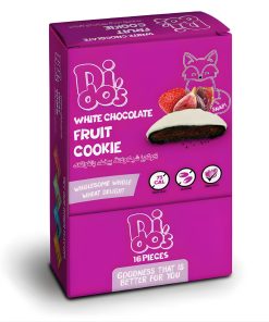 Abu Auf Dido's Fruit Cookie, Whole Wheat, No Palm Oil, Nuts Free, 16 Pieces (White Chocolate Fruit Cookie)