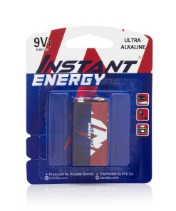 Instant Energy 9V Ultra Alkaline Battery, 6LR61/9V, Single Pack