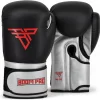 BOOM PRO Boxing Gloves | Black & Silver | Unisex | Different Sizes