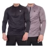 BOOM Athletic Zip-Up T-Shirt | Quick Dry | Unisex | Long Sleeve | Pack of 2