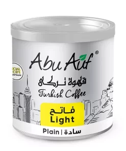 Abu Auf Plain Light Turkish Coffee 200g - 24 Packs/Carton - 36 Cartons/Pallet