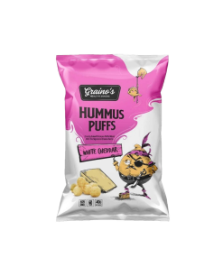 Graino's Hummus Puffs - White Cheddar 40g (12/Box)