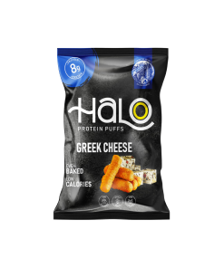 Halo 8g Protein Puffs 40g (20/Box) - Greek cheese