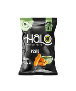Halo 8g Protein Puffs 40g (20/Box) - Pesto