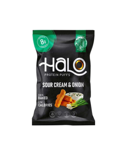 Halo 8g Protein Puffs 40g (20/Box) - Sour Cream & Onion