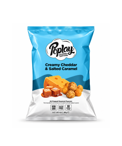 Poplay Gourmet Popcorn - Cheddar Caramel 40g (12/Box)