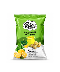 Poplay Gourmet Popcorn - Dill Lemon 40g (12/Box)