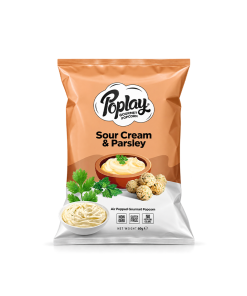 Poplay Gourmet Popcorn - Sour Cream 40g (12/Box)