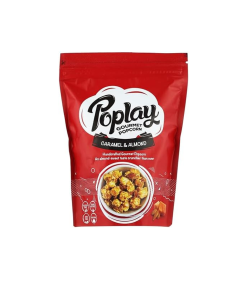 Poplay Gourmet Popcorn - Caramel Almond 80g (12/Box)